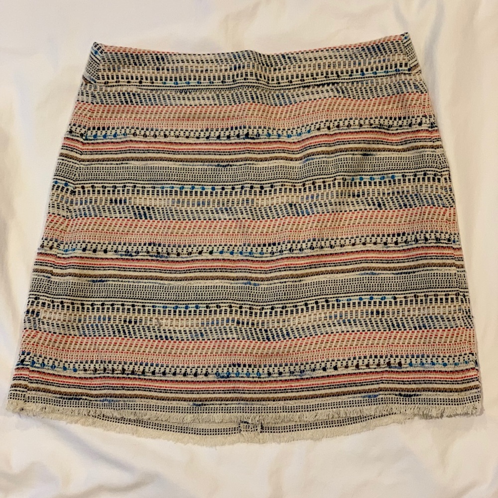 Loft Multicolor Weave Skirt